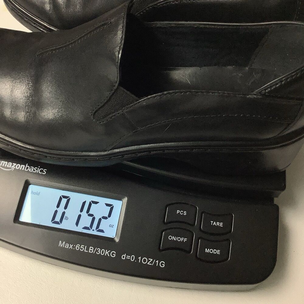 Clarks Slip On Shoes Women Size 6 M Black Leather Loafers Clogs Comfort - Picture 9 of 9